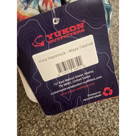 YUKON OUTFITTERS Vista Aztec Printed Hammock with Maya Festival NEW Camping - Picture 3 of 5